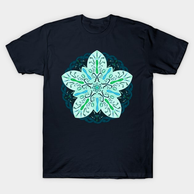 Ice Climbing Mandala T-Shirt by unclelindsey